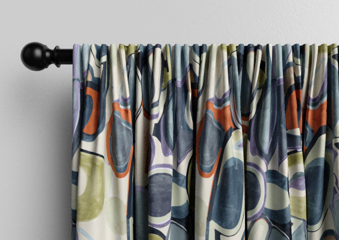 Pop, Denim - Made to Measure Curtains - Image 9